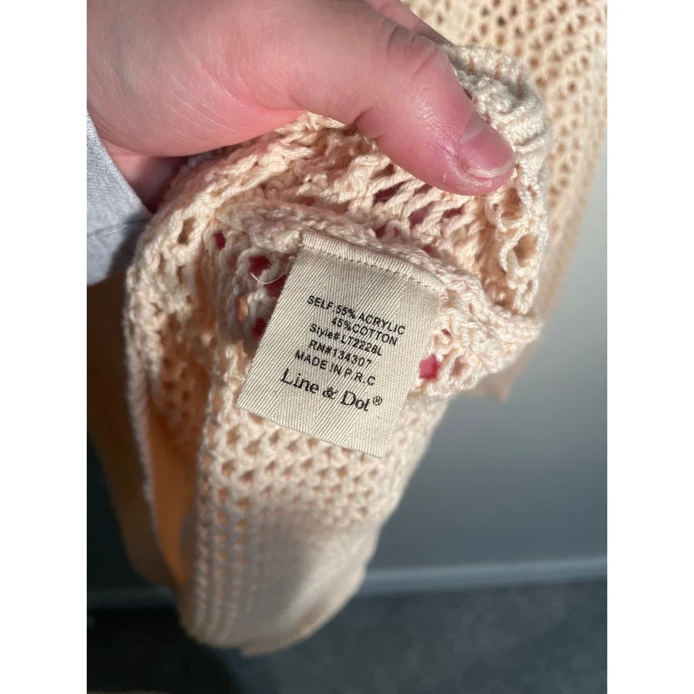 Anthropologie Line +‎ Dot Donna Beach Sweater in Neutral Size Medium